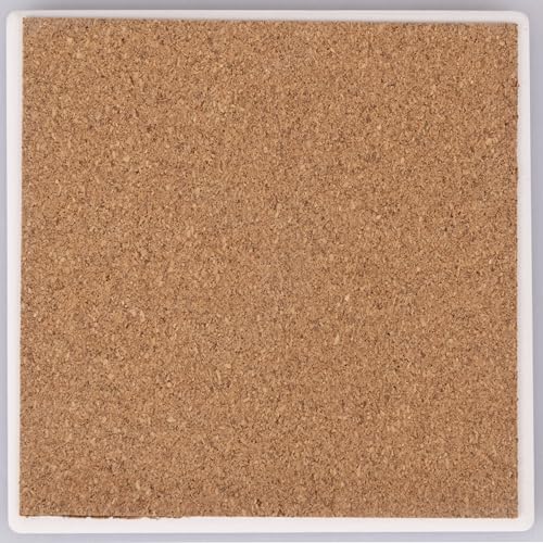 Villa d’Este Home Tivoli 4er Set Deko Fliesen 11x11cm Keramik Boden Kork Yucatan