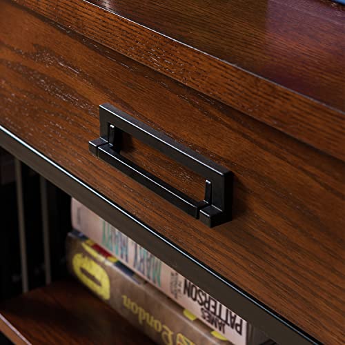 Image of Leick Home SINCE 1912 Ironcraft Foyer Bookcase with Drawer Storage