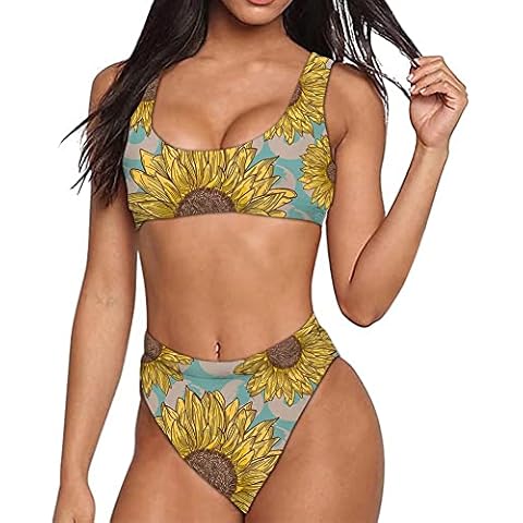 AFPANQZ Womens Printed Tankini Set Shorts Two Piece Swimsuit Bathing Suits - Multicoloured - XX-Large Cover