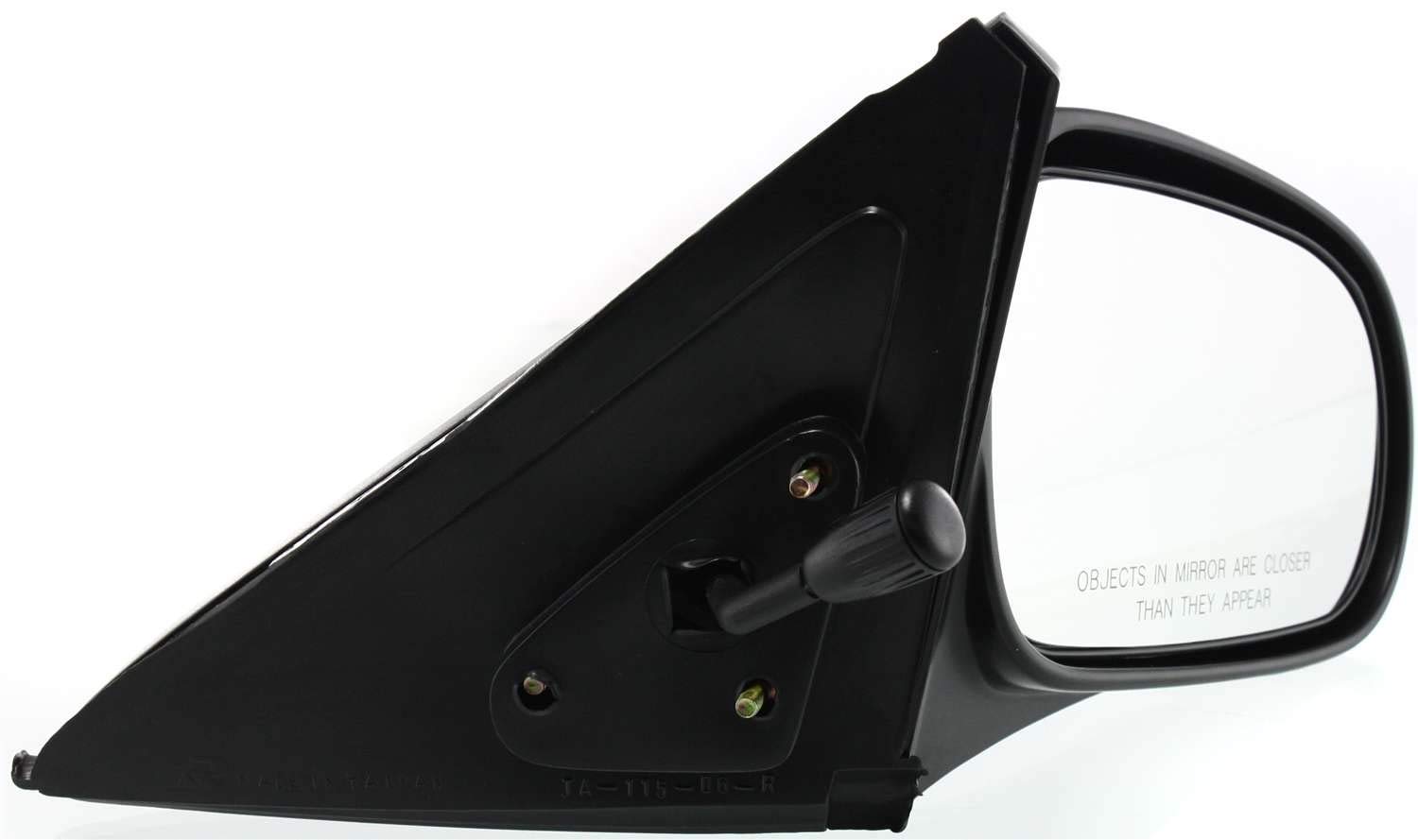 Kool Vue Manual Side Mirrors For Honda Civic 1996-2000 - Textured Black Pair