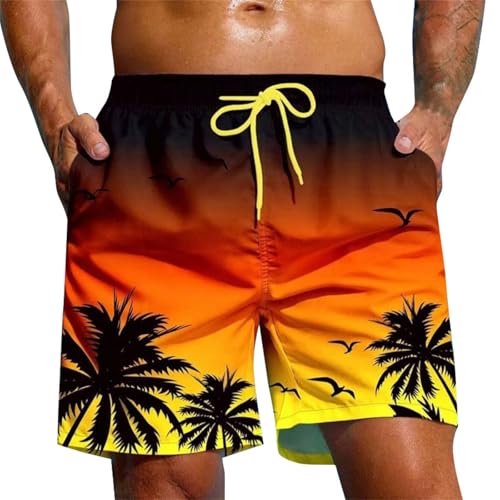 Short De Bain Homme Maillot De Bain Eté Natation Piscine Boxer Shorts Bermuda De Plage Hawaïen Leger Grande Taille Séchage Rapid Respirant Ample...