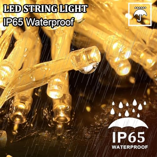 Image of fizzytech 5MM Fairy String Lights Pack of 5, 20 Meter Warm White Decorative Lights for Home, Diwali, Christmas & Wedding - 60 LED
