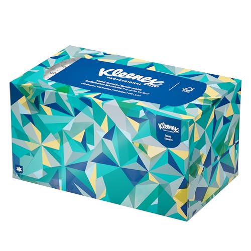 KLEENEX Pop-Up Box Hand Towels, Paper, 9 x 10-1/2, 120/pack