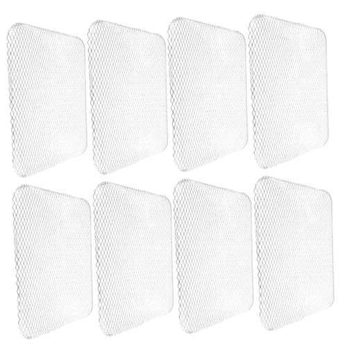 Abaodam 10pcs Bbq Grill Mesh Mat Disposable Aluminum Grill Topper Bbq Wire Mesh Net Outdoor Tray Aluminum Mats