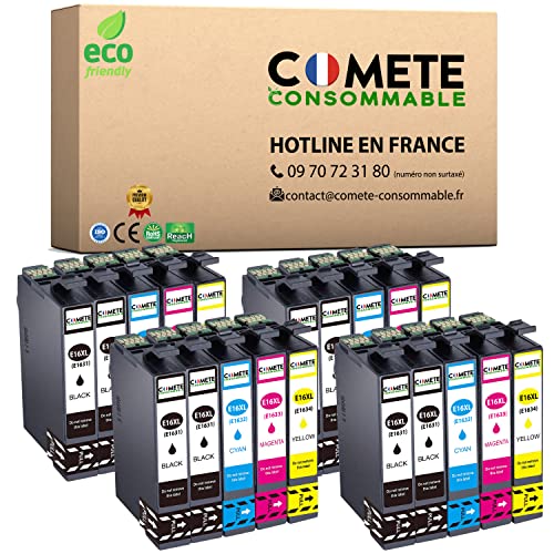 Cartouche Epson 16 XL compatible COMETE haute capacité pour des textes nets