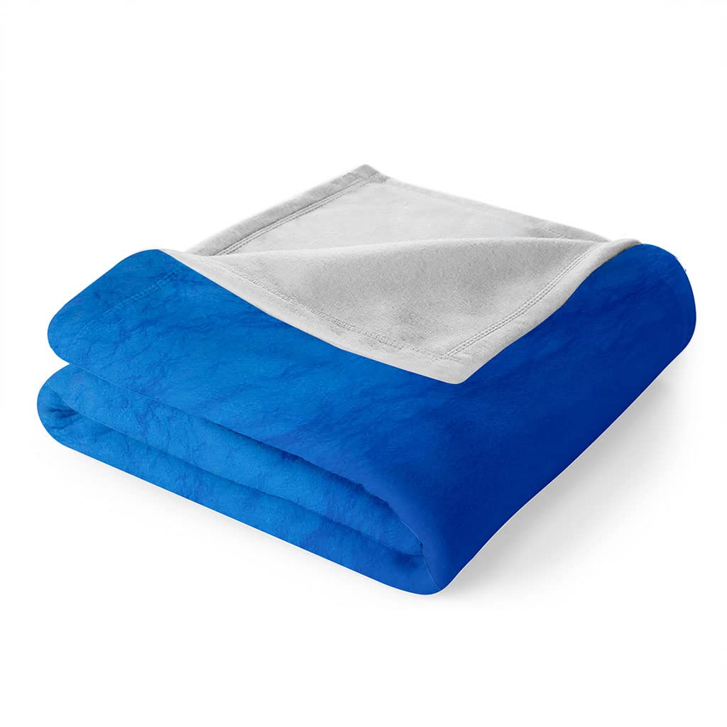 Coperta In Pile Di Pelliccia Sintetica Per Divano E Letto, Paesaggio Del Fondale Marino Blu Stampata Coperta Matrimoniale Invernale Di Flanella 150X200Cm Morbida, Calda E Accogliente, Fluffy