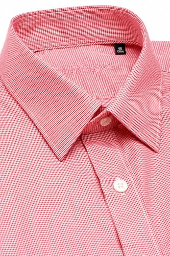 Image of Louis Philippe Men's Slim Fit Easy to Iron Everyday wear Premium Cotton Full Sleeve Checks Formal Shirt