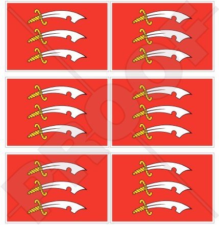 Lincolnshire Drapeau Comté De Lincoln Angleterre Grande-Bretagne Royaume-Uni 40 Mm (40,6 Cm) Téléphone Mobile Mini En Vinyle Autocollants, Stickers X6