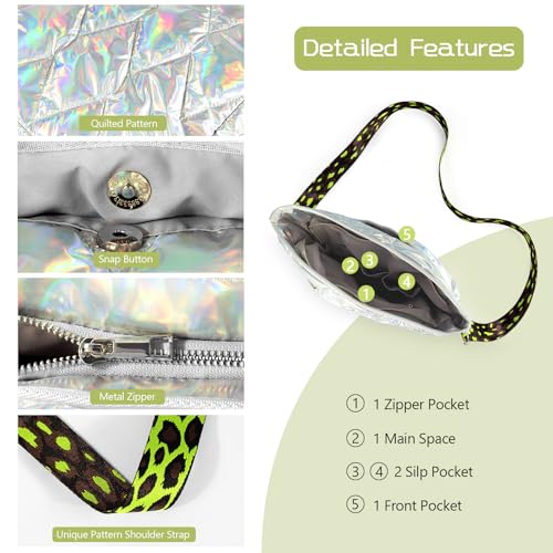 Puffy Crossbody Bags, Quilted Purses with Zip, Trendy Fashion Shoulder Bags, Padded Soft Handbags for Women3