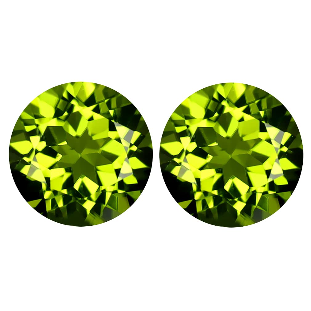 Péridot vert véritable de 4,38 ct pour création de bijoux uniques