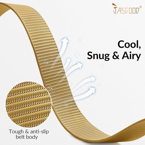 Image of JASGOOD Nylon Canvas Breathable Military Tactical Men Waist Belt With Plastic Buckle