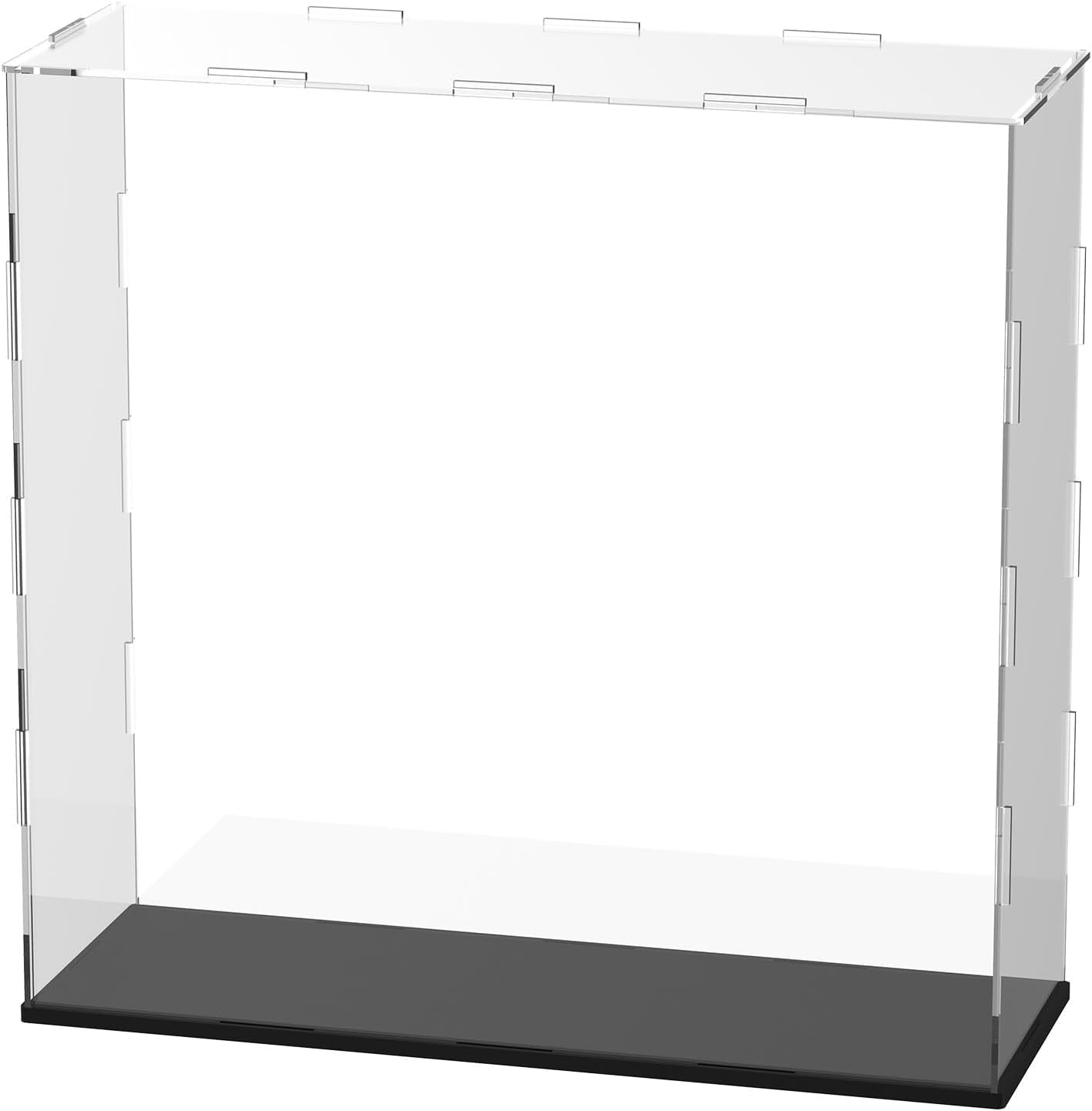 NIYANETAIL DIY Clear Acrylic Display Case – Dustproof Self-Assembly Box for Action Figures, Models, Statues, Collectibles, Dolls & Toys | Home Storage & Showcase (12 x 4 x 12 Inch)