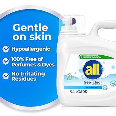 all Liquid Laundry Detergent Free Clear, 118 Ounce, 94 Loads