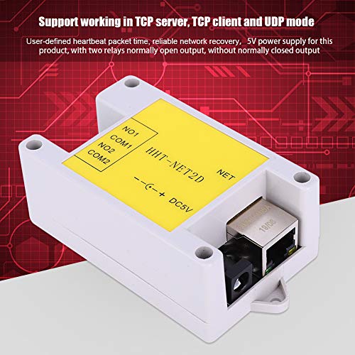 Remote Control Module, 2 Channel IP Network Relay Switch Module, Reliable for Motor Electric Light, defult, default - Image 2