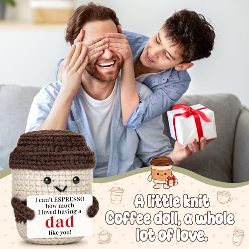 Taza de café tejida a mano estilo 'A Dad like you' miniatura 4