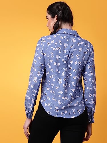 Image of OOMPH! Women's Cotton Regular Fit Floral Button Down Shirt