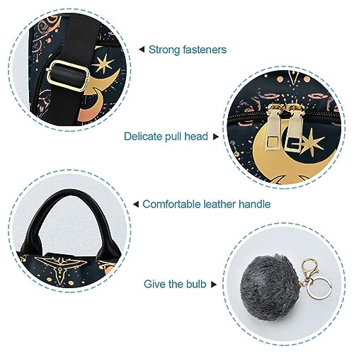 Image of ALAZA Moon Stars Alchemy Witch Backpack Purse for Women Anti Theft Fashion Back Pack Shoulder Bag