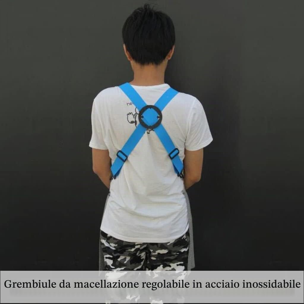 Grembiule Grembiule e guanti in filo metallico resistenti al taglio in metallo, for macellerie, impianti di lavorazione del vetro, officine meccaniche, 5 taglie