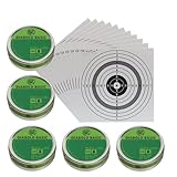  Luftgewehr Diabolo RWS Basic Line Flachkopf Diabolos, Kal. 4,5 mm, 2.500 Stück + 10 original ShoXx.® Shoot-Club Zielscheiben mit 250 g/m²