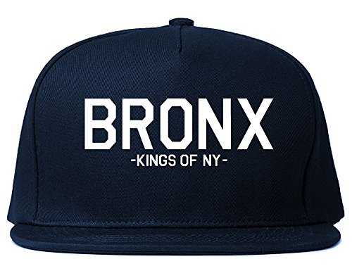 Kings Of NY Bronx Boro Borough New York Snapback Hat Navy Blue