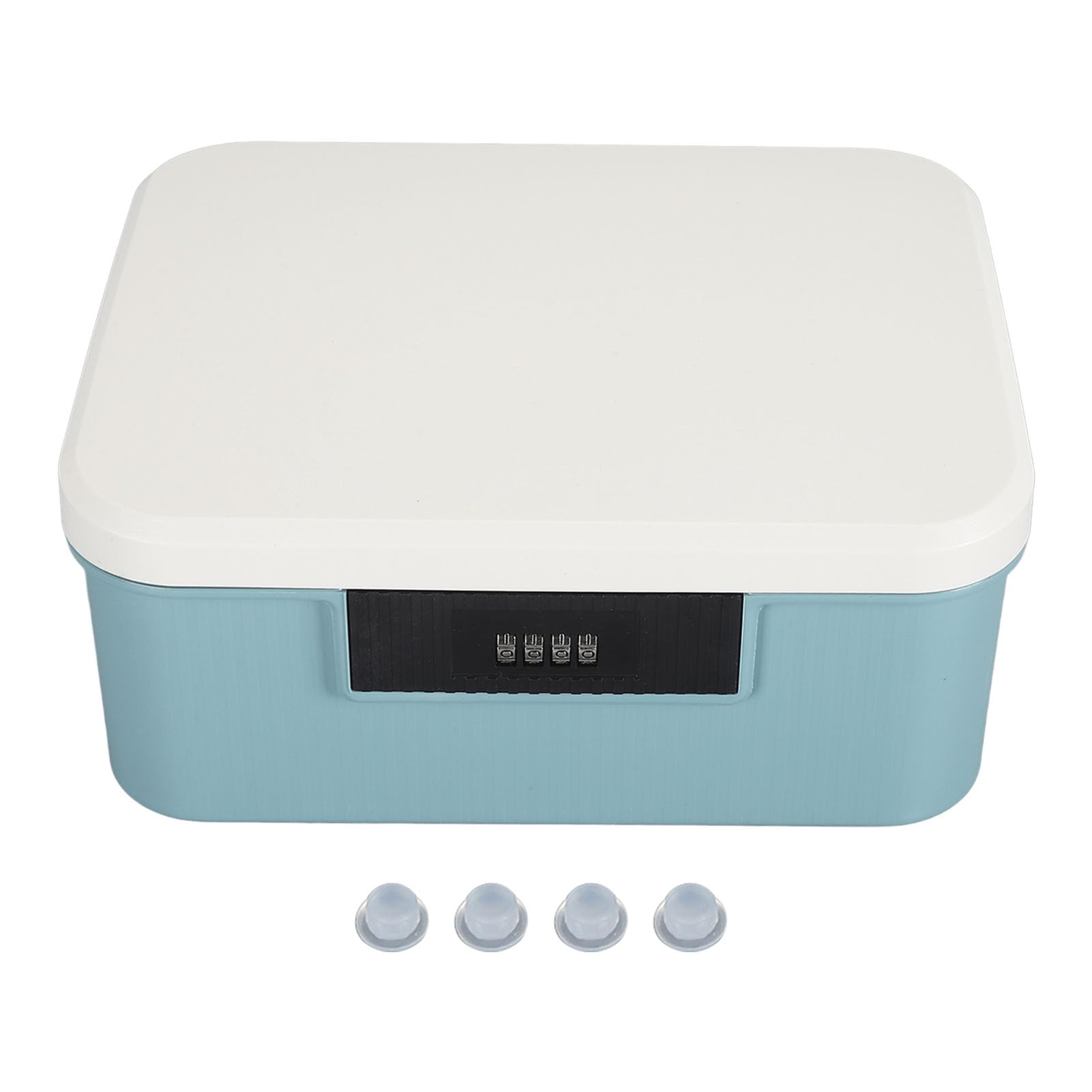 Ejoyous Scatola Portaoggetti con Serratura da 9 Litri, Materiale ABS, Organizer per Documenti Protetto da Password, Design Spazioso e Suddiviso per l'archiviazione di File in Ufficio a Casa (BLUE)