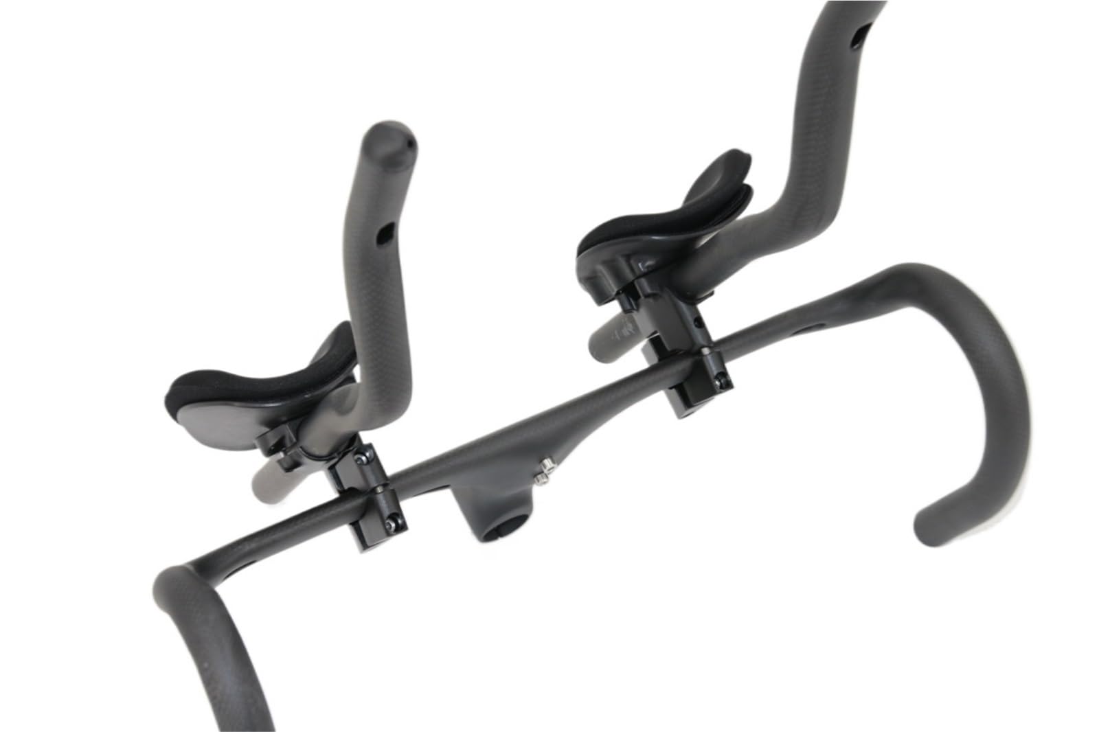 Speziell Geformter Carbon-Fahrradlenker Mit Klemme | 3K-Vollcarbon-Lenker for Straßen-(Matt finish)