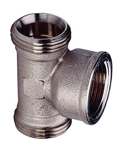 Wiroflex T de pieza anillo atornillado Fitting para tubo multicapa, 1 pieza, 1 A x 3/4 IG x 1 a, cromo, 26020 6