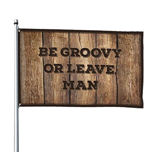 Drapeau Man Cave Rules COTECI Grand Format XL 152x244 cm pour Dortoir