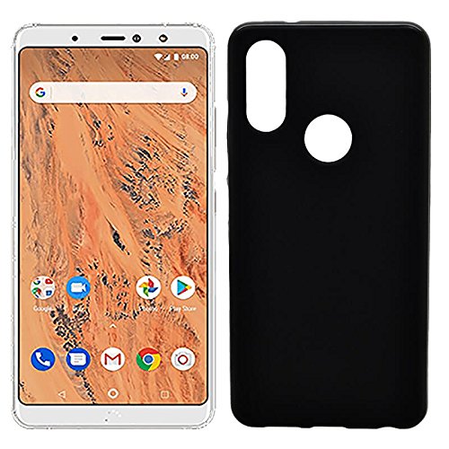 Mb Accesorios Funda Carcasa Gel Negra para BQ AQUARIS X2/X2 Pro, Ultra Fina 0,33mm, Silicona TPU de Alta Resistencia y Flexibilidad