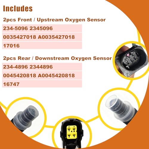 Sensor de Oxígeno para Mercedes-Benz C300 CL550 E350 E550 GLK350 ML63 AMG miniatura 3