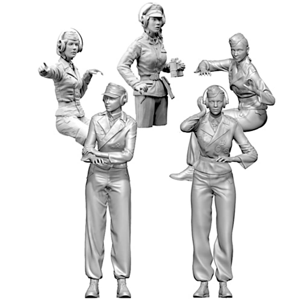 Amazon.co.jp: ソルモデル 1/16 IV号戦車 女性搭乗員 5体セット