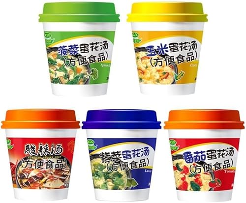 【速溶冲泡?干蔬菜?】 美味蔬菜?? ?胃酸辣?胡辣? 味? 中?? 面条? 杯装番茄玉米羹 インスタント浸漬フリーズドライ野菜スープ8g、おいしい野菜スープ、酸辣湯胡辣湯、味噌汁、中華スープ、麺スープ、カップ入りトマトコーンスープ ??紫菜菠菜? 健康