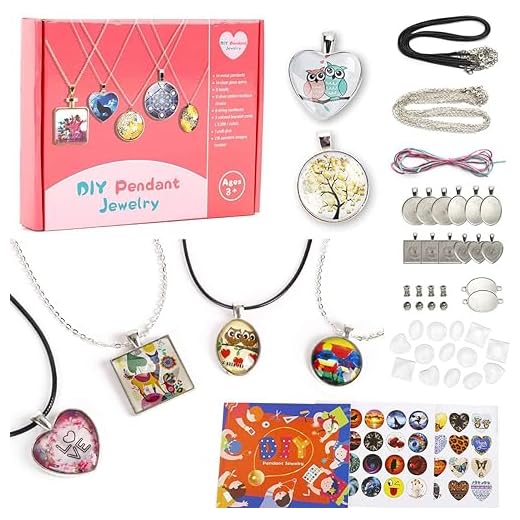 EFO SHM Kit de fabricación de Joyas DIY Colgante Pulsera Artes y Manualidades para niños, Incluye 12 Piezas de Colgante y 2 Piezas de Pulsera Suministros para Manualidades Kit para Hacer bisuteria