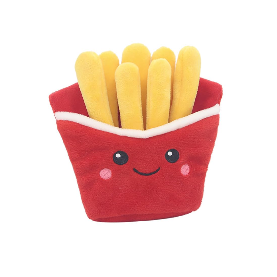 Yimuzche Dog Toys, Fries Squeaky Toys, Dolls, Fun Food Plush (French Fries)
