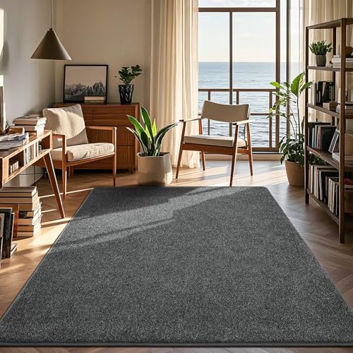 Tapete lavable 4x6 negro con espuma viscoelástica miniatura 4