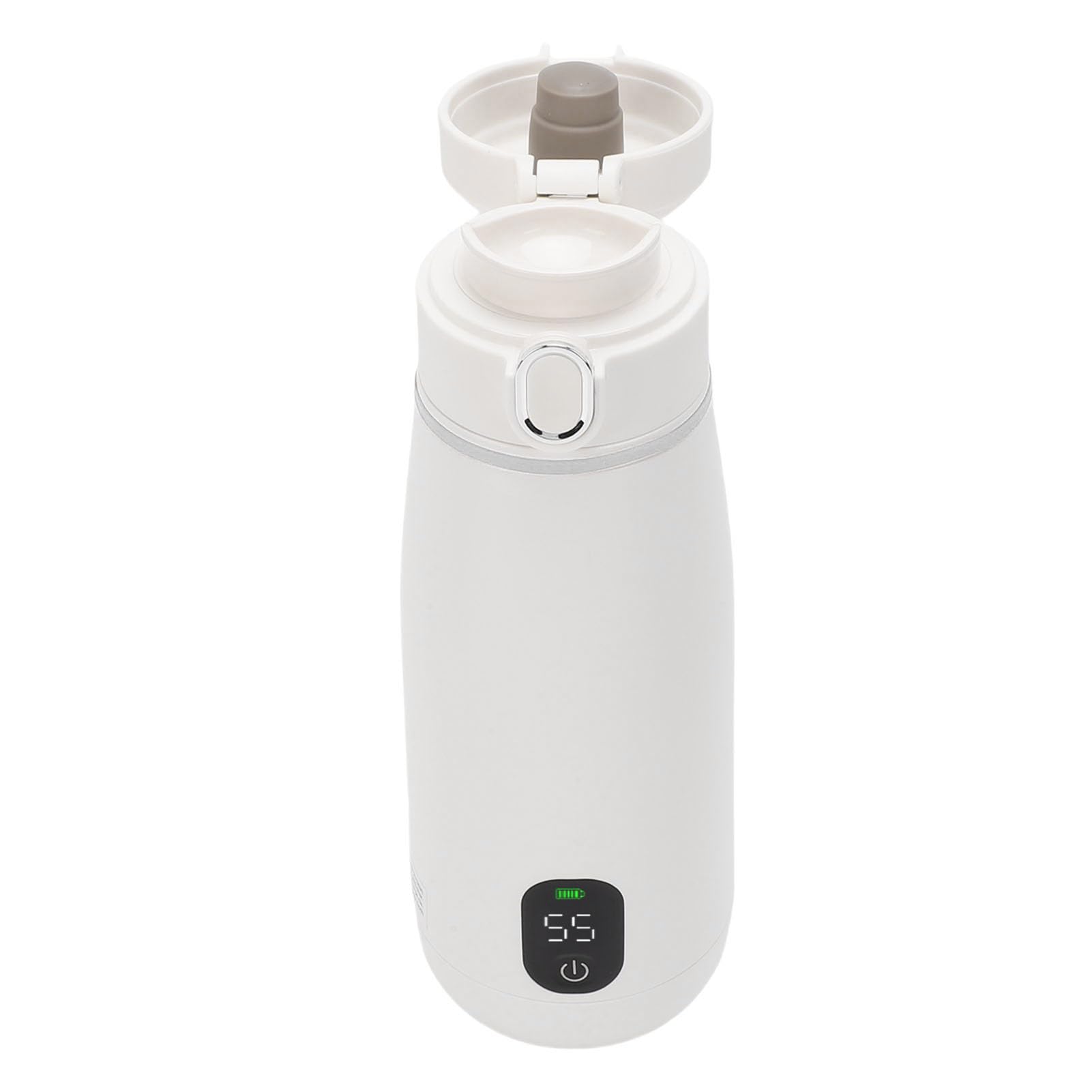 Hervidor Eléctrico Portátil de Acero Inoxidable de 350 Ml, Pequeña Caldera de Agua Caliente con Calefacción Inalámbrica para Viajes, Camping, Senderismo, Coche Al Aire Libre,