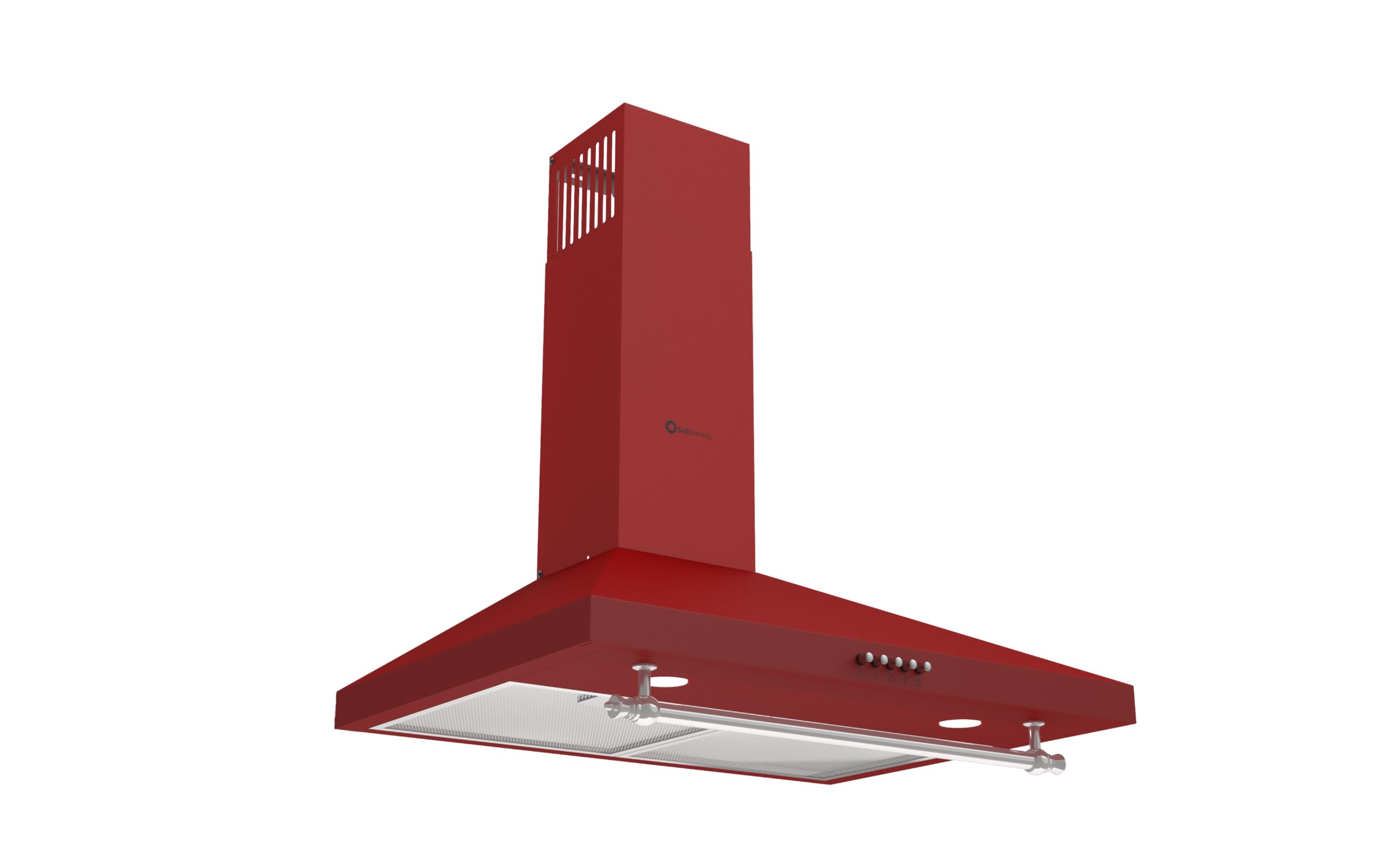 SOLTHERMIC COMBO PACK COCINA VTC ROJA RÚSTICA 50X50 + CAMPANA H60P ROJA BURDEOS / 50 cm/ALTA GAMA