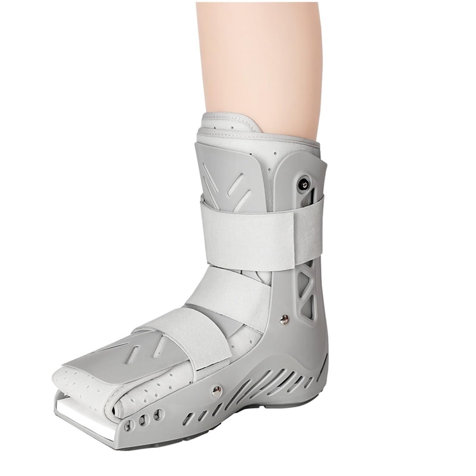 Bota Inmovilizadora Ortopédica con Doble Airbag para Esguince de Tobillo y Fractura de Pie, Bota Walker Ajustable Transpirable, Estabilizador de Compresión para Pie(L,Izquierda)