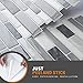 WOWSTAR 10-Sheet Peel and Stick Backsplash Tile for Kitchen Wall, Back Splash Stick On Tiles for Kitchen (12