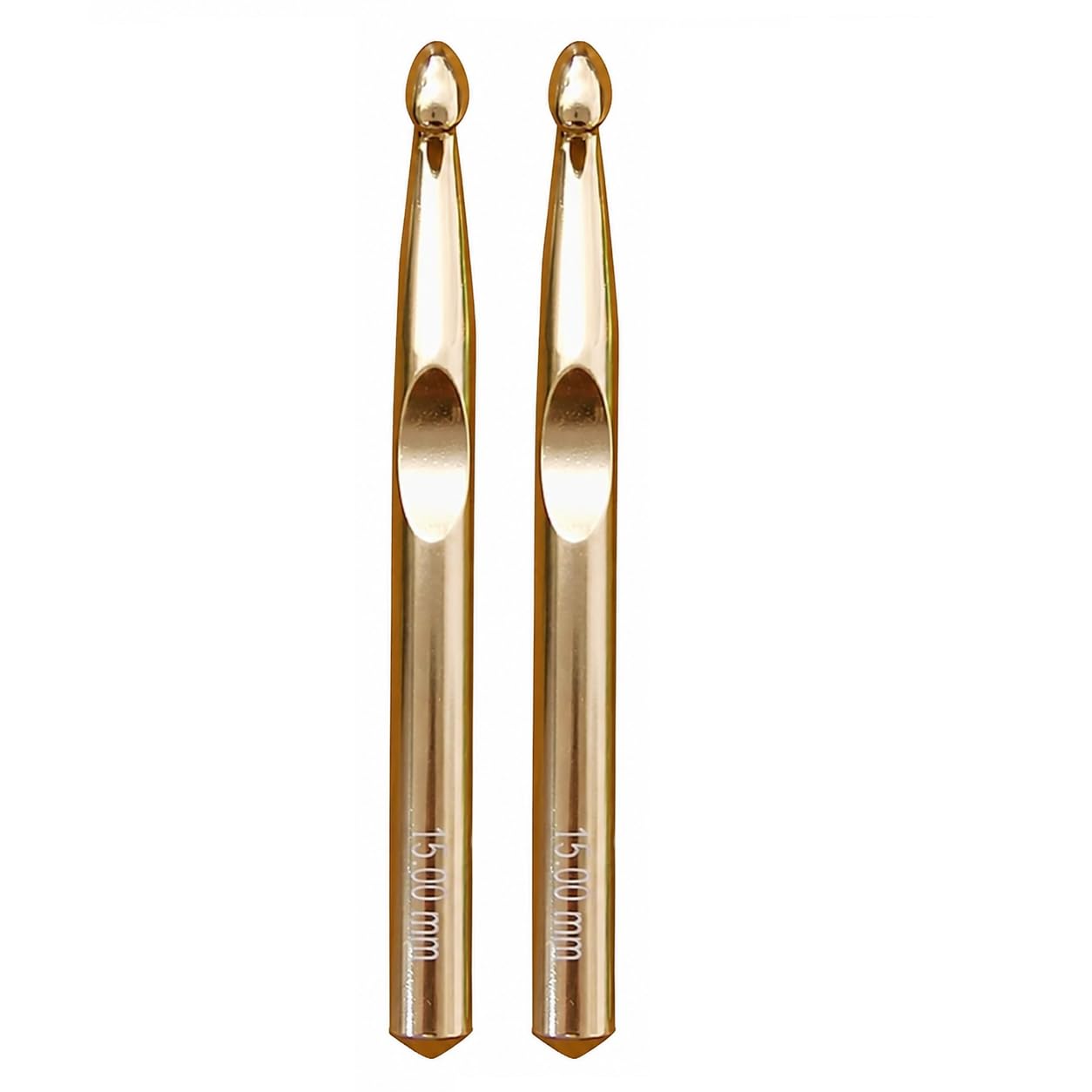 Jyoti Crochet Hook Aluminium for Wool Work, Hand Knitted Sewing DIY Craft Weaving Needle, Ideal for Sweaters, Purses, Scarves, # 15813 (Colored, 7"/18cm of Size 00000 / 15mm) - Pack of 2 Pieces-image-5