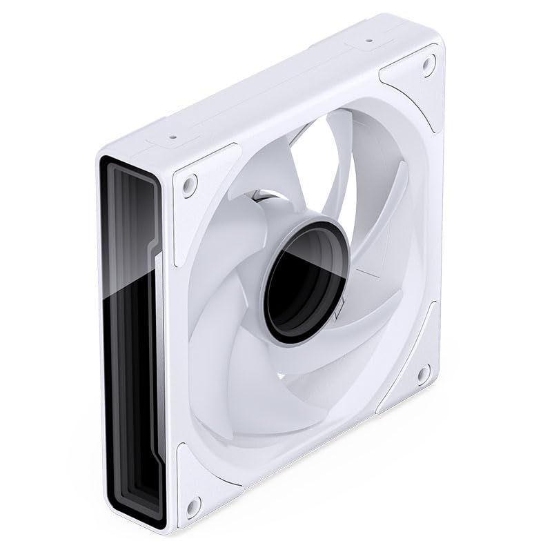 Jonsbo ZK-120W wentylator ARGB PWM, 120 mm, 3 sztuki, biały – cichy i stylowy, RGB, 2200 obr./min