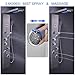 MENATT LED Shower Panel Tower System, 6 in 1 Stainless Steel LED Shower Column, Rainfall & Waterfall Head, Massage Jets, Tub Spout, Handheld Shower(Brushed)