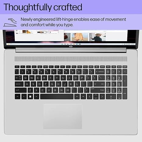 Image of HP 17.3 Inch Laptop with Backlit Keyboard and Fingerprint Reader, Intel 10 Core i5-1334U Processor (Beat i7-1255U), 32GB RAM, 1TB SSD, Windows 11, Ideal for Productivity & Efficiency.