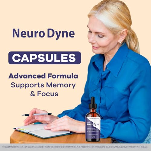 Image of NeuroDyne - Official NeuroDyne Drops Supplement Brain Support Advanced Formula, Neuro Dyne Liquid Premium All Natural Cognitive Focus Nerve Support for Health Wellness, 1 Bottle for 1 Month