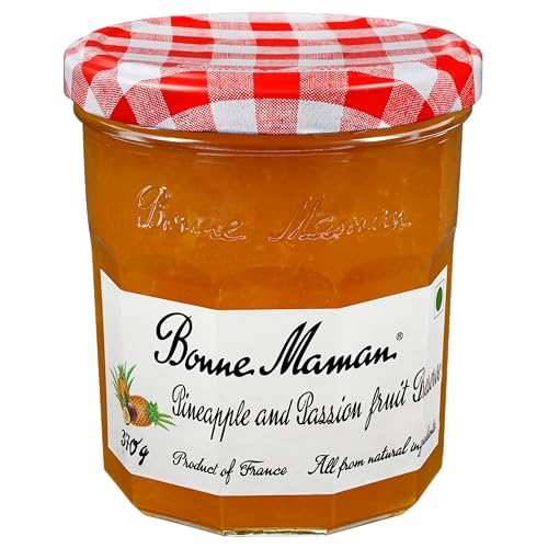Image of Bonne Maman Pineapple and Passion Fruit Preserve Fruit Jam, 13 oz ℮ 370 g