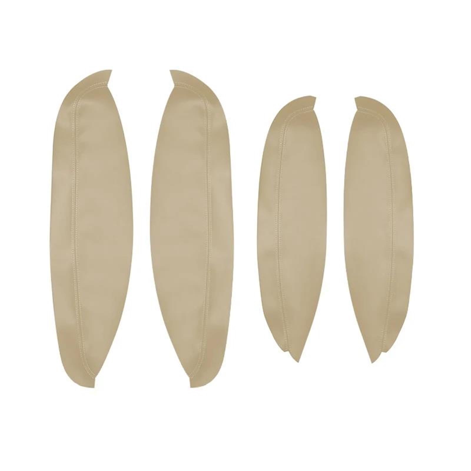 YESKIT Car Door Handle Panel Armrest Microfiber Leather Cover Accessories for Nissan for Qashqai J10 2007 2008-2015(Beige)