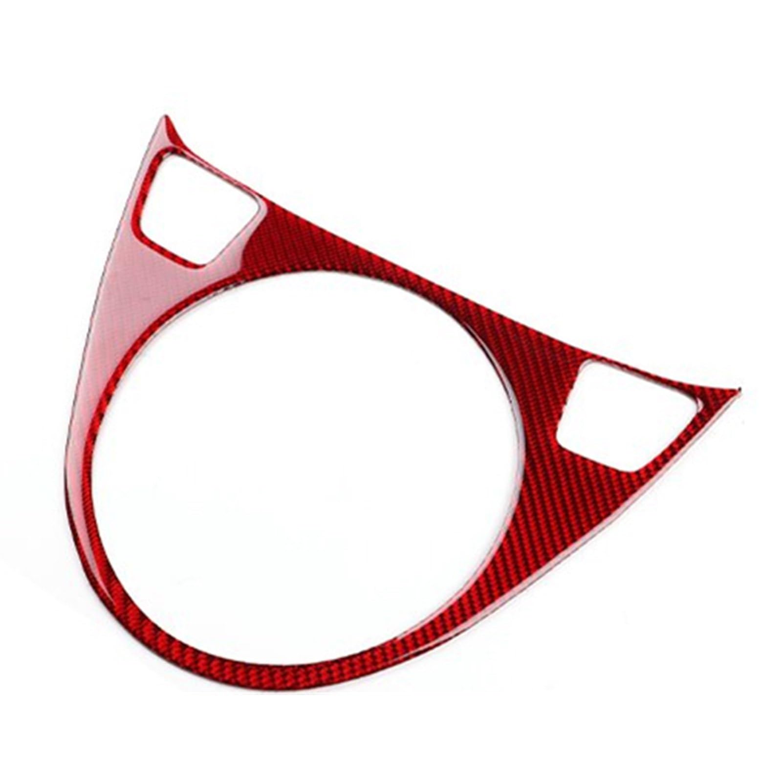 Compatible with Fiat 500C 2012 2013 2014 2015 500 2008-2015 for MT/AT Car Gear Shift Trim Sticker Decoration Cover Interior Parts LHD RHD Car Decoration(Red)