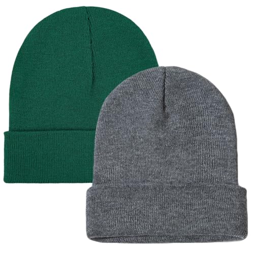 Image of ZOORON Beanie for Men Women Slouchy Winter Beanie Hats Cuffed Skull Caps
