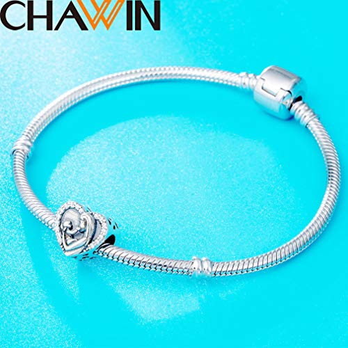 Abalorio de plata de ley 925 compatible con Pandora joya de mujer para pulsera 5