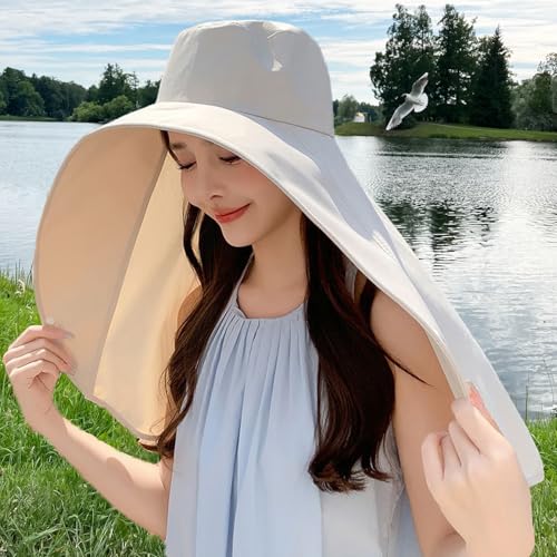 Sombrero de sol para mujer con ala ancha y protección UPF 50+ miniatura 5